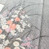 訪問着 正絹 花柄 袷仕立て 身丈162cm 裄丈67cm 箔 グレー_画像5
