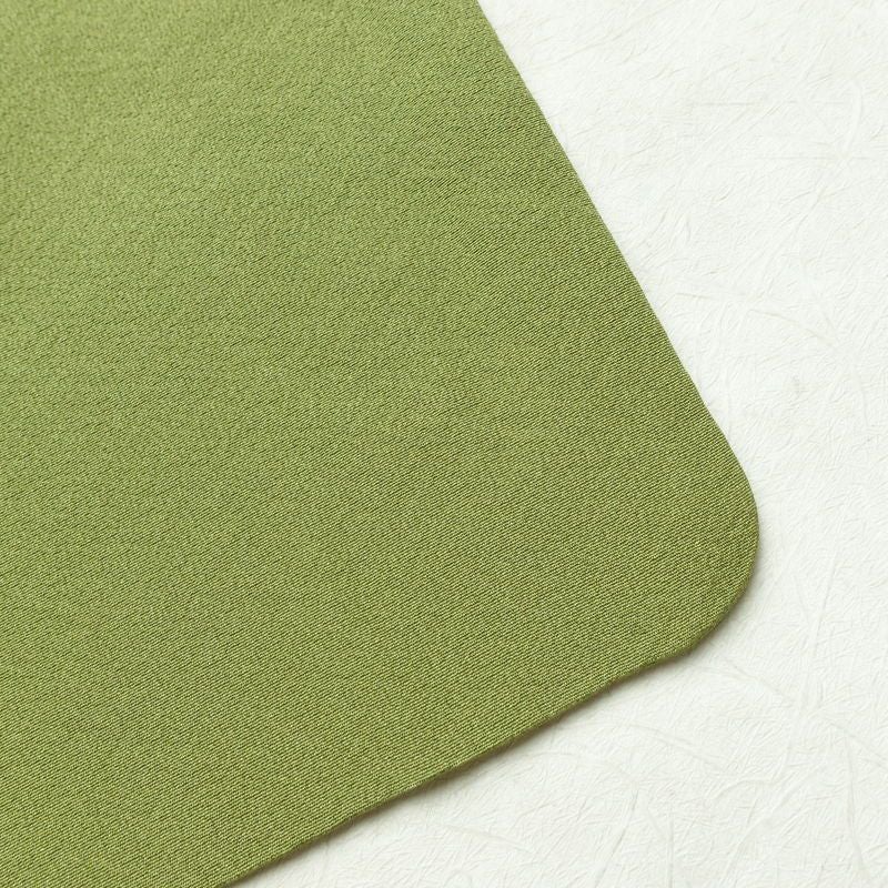 色無地 縮緬 一つ紋付き 正絹 無地 袷仕立て 身丈159cm 裄丈65.5cm 緑・うぐいす色_画像15