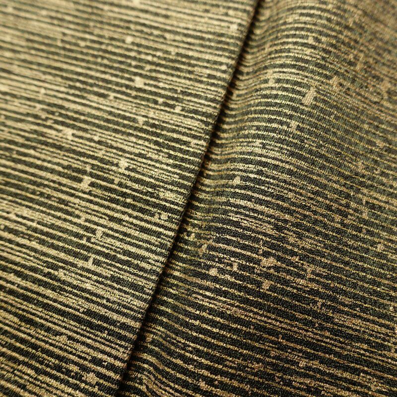 訪問着 良品 正絹 蝶・昆虫柄 袷仕立て 身丈157.5cm 裄丈65cm 箔 一部しつけ糸付き 茶_画像8