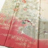訪問着 縮緬 正絹 古典柄 袷仕立て 身丈160cm 裄丈69cm 箔 梅 菊 萩 ピンク_画像4