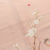 訪問着 縮緬 正絹 古典柄 袷仕立て 身丈160cm 裄丈69cm 箔 梅 菊 萩 ピンク_画像21
