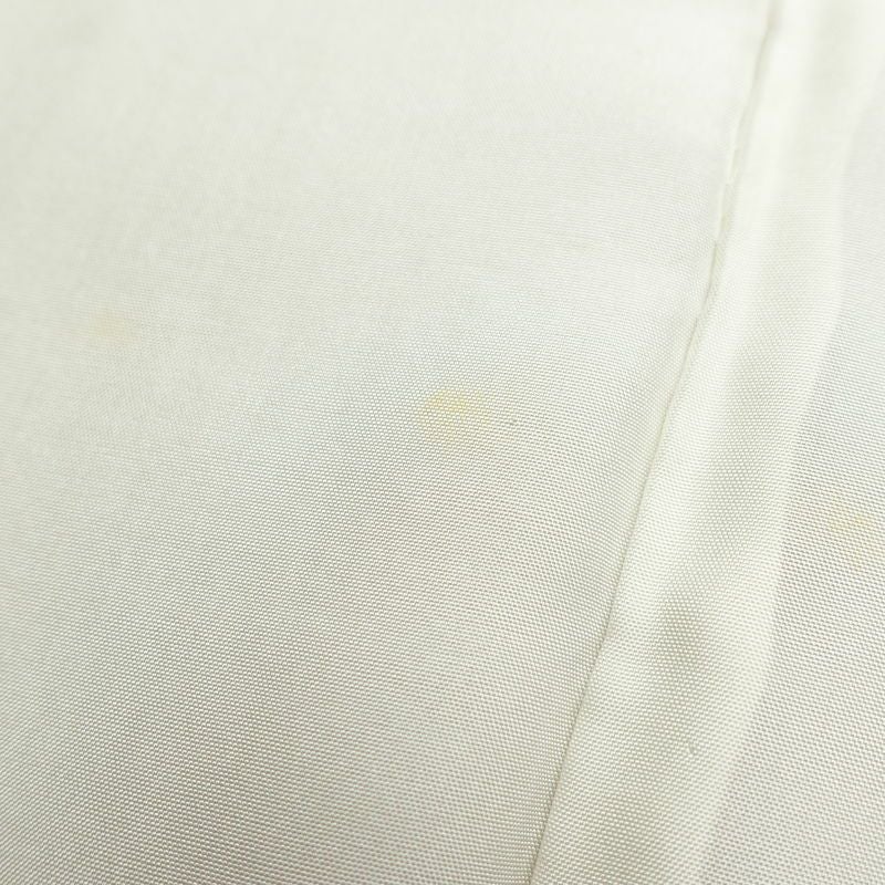 小紋 良品 鮫小紋 落款入り 縮緬 しつけ糸付き 正絹 古典柄 袷仕立て 身丈154.5cm 裄丈64cm 茶_画像17