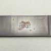 袋帯 樽本伊勢蔵 能面 檜扇 太鼓柄 美品 落款入り 正絹 人物・動物柄 箔 紫・藤色_画像16