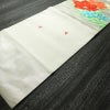 名古屋帯 太鼓柄 正絹 花柄 名古屋仕立て 刺繍 白_画像7