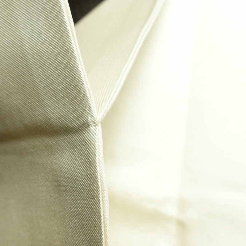 名古屋帯 太鼓柄 正絹 花柄 名古屋仕立て 刺繍 白_画像20