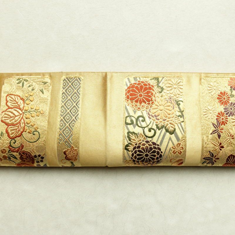 袋帯 鏤金 六通柄 美品 フォーマル用 正絹 古典柄 箔 金糸 帯 金・銀_画像14