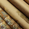 袋帯 六通柄 良品 一般用 正絹 幾何学柄・抽象柄 金糸 帯 黄・黄土色_画像19