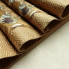 袋帯 六通柄 良品 一般用 正絹 幾何学柄・抽象柄 金糸 帯 黄・黄土色_画像20