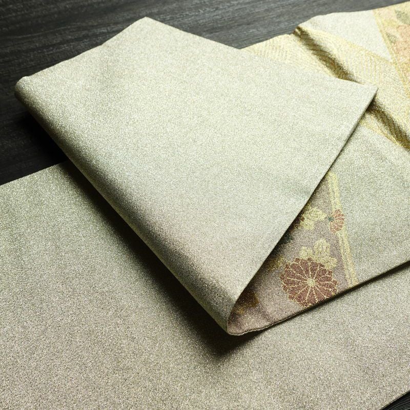 袋帯 六通柄 美品 フォーマル用 正絹 古典柄 金糸 銀糸 帯 金・銀_画像9