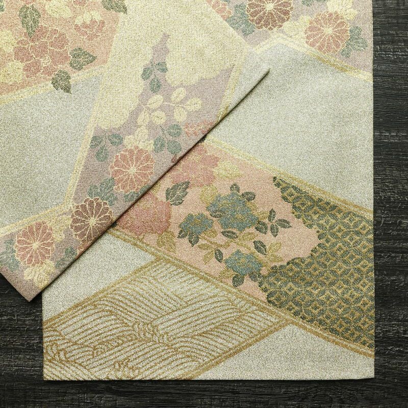 袋帯 六通柄 美品 フォーマル用 正絹 古典柄 金糸 銀糸 帯 金・銀_画像13