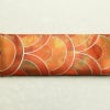 袋帯 六通柄 フォーマル用 正絹 流水・波柄 青海波 箔 帯 橙_画像12