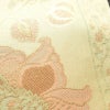 袋帯 全通柄 フォーマル用 正絹 花柄 箔 金糸 帯 クリーム_画像4