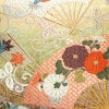 袋帯 六通柄 良品 フォーマル用 正絹 古典柄 箔 刺繍 金糸 帯 扇子 鶴 菊 多色使い_画像2