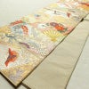 袋帯 六通柄 良品 フォーマル用 正絹 古典柄 箔 刺繍 金糸 帯 扇子 鶴 菊 多色使い_画像8