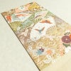 袋帯 六通柄 良品 フォーマル用 正絹 古典柄 箔 刺繍 金糸 帯 扇子 鶴 菊 多色使い_画像17