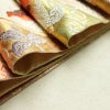 袋帯 六通柄 良品 フォーマル用 正絹 古典柄 箔 刺繍 金糸 帯 扇子 鶴 菊 多色使い_画像20