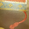 袋帯 六通柄 良品 フォーマル用 正絹 古典柄 箔 金糸 帯 茶_画像3