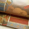 袋帯 六通柄 良品 フォーマル用 正絹 古典柄 箔 金糸 帯 茶_画像7