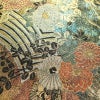 袋帯 六通柄 良品 フォーマル用 正絹 花柄 箔 金糸 帯 黒_画像4