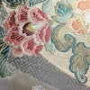 袋帯 西域錦繍文 六通柄 良品 フォーマル用 正絹 花柄 金通し 金糸 帯 牡丹鼠色 紫・藤色_画像6