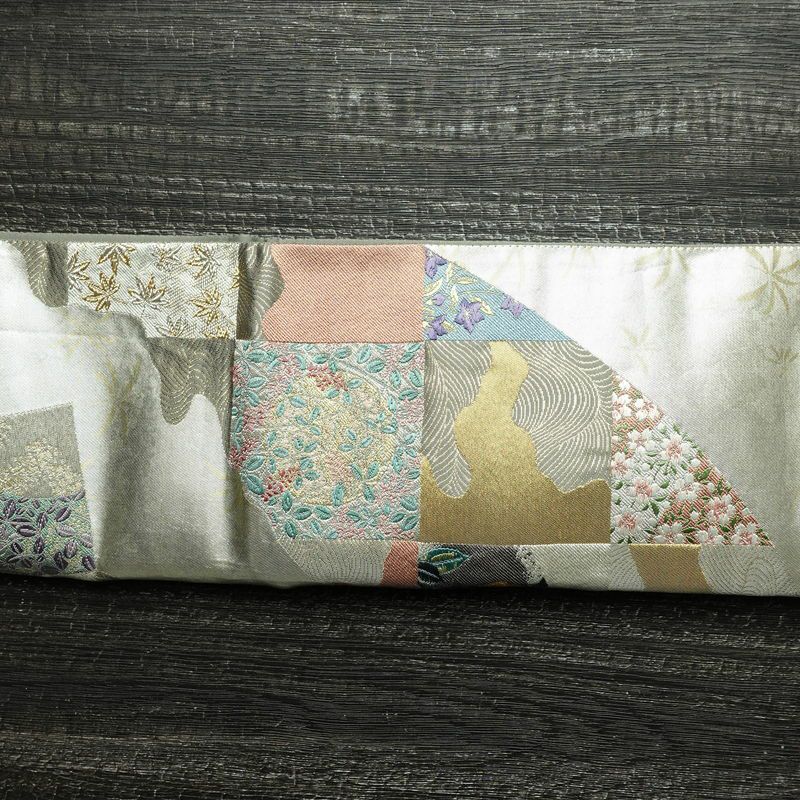 袋帯 六通柄 フォーマル用 正絹 古典柄 箔 刺繍 帯 金・銀_画像14