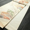 袋帯 詠歌清泉文 六通柄 フォーマル用 正絹 古典柄 箔 帯 クリーム_画像7