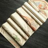 袋帯 詠歌清泉文 六通柄 フォーマル用 正絹 古典柄 箔 帯 クリーム_画像20