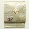 袋帯 太鼓柄 良品 フォーマル用 正絹 古典柄 箔 金彩 帯 金・銀_画像1