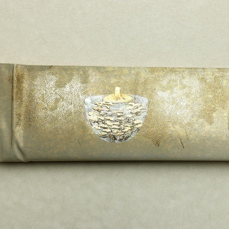 袋帯 太鼓柄 良品 フォーマル用 正絹 古典柄 箔 金彩 帯 金・銀_画像13
