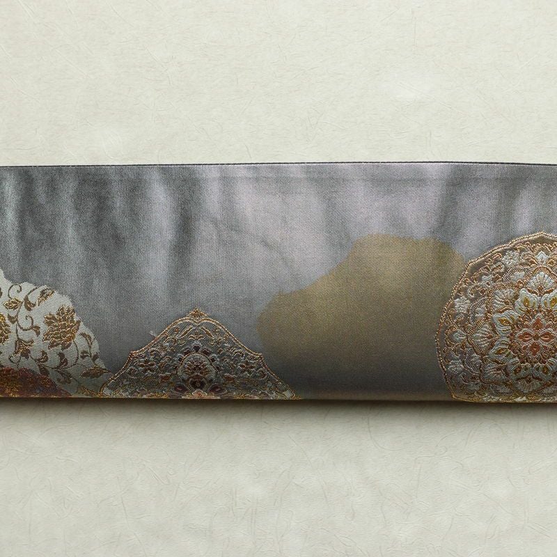 袋帯 六通柄 美品 フォーマル用 正絹 幾何学柄・抽象柄 箔 帯 多色使い_画像14