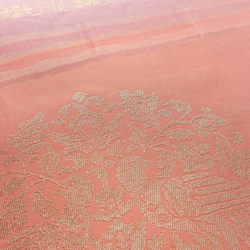 袋帯 六通柄 一般用 正絹 幾何学柄・抽象柄 帯 ピンク_画像5