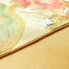 袋帯 六通柄 良品 フォーマル用 正絹 木の葉・植物柄 箔 金糸 帯 金・銀_画像12