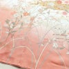 訪問着 正絹 木の葉・植物柄 袷仕立て 身丈161cm 裄丈66.5cm 箔 一部しつけ糸付き 金彩 ピンク_画像11