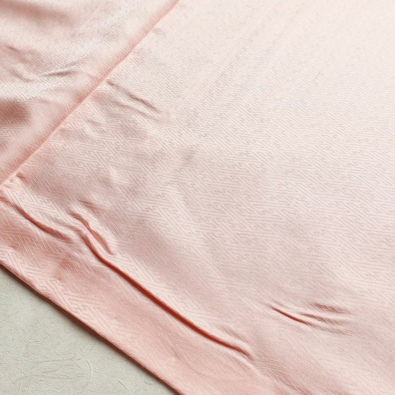 訪問着 正絹 木の葉・植物柄 袷仕立て 身丈161cm 裄丈66.5cm 箔 一部しつけ糸付き 金彩 ピンク_画像20