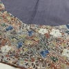 訪問着 良品 紬地 正絹 花柄 袷仕立て 身丈158cm 裄丈65cm 着物 紫苑色 紫・藤色_画像13