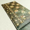 袋帯 六通柄 美品 フォーマル用 正絹 古典柄 箔 金糸 帯 蝶 菊 梅 緑・うぐいす色_画像19