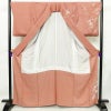 訪問着 良品 正絹 花柄 袷仕立て 身丈164cm 裄丈69.5cm 箔 一部しつけ糸付き 金彩 フォーマル 着物 ピンク_画像3