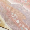 訪問着 良品 正絹 花柄 袷仕立て 身丈164cm 裄丈69.5cm 箔 一部しつけ糸付き 金彩 フォーマル 着物 ピンク_画像14