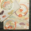 袋帯 六通柄 フォーマル用 正絹 古典柄 刺繍 金糸 帯 振袖用 多色使い_画像14
