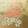 袋帯 六通柄 美品 フォーマル用 正絹 花柄 金糸 帯 油色 お洒落 黄・黄土色_画像3