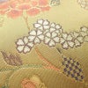 袋帯 六通柄 美品 フォーマル用 正絹 花柄 金糸 帯 油色 お洒落 黄・黄土色_画像5