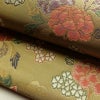 袋帯 六通柄 美品 フォーマル用 正絹 花柄 金糸 帯 油色 お洒落 黄・黄土色_画像7
