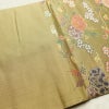 袋帯 六通柄 美品 フォーマル用 正絹 花柄 金糸 帯 油色 お洒落 黄・黄土色_画像16