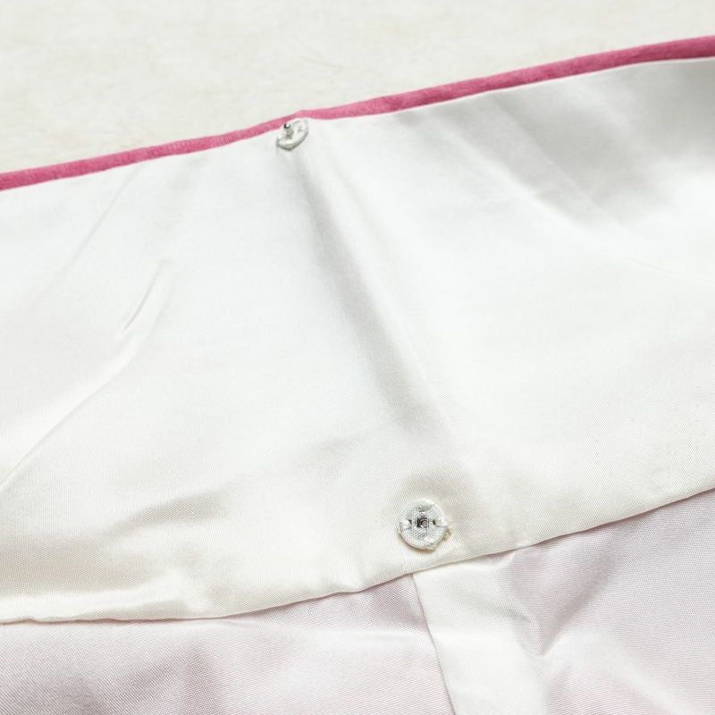 振袖 良品 正絹 花柄 袷仕立て 身丈166.5cm 裄丈69.5cm 箔 金彩 着物 成人式 二十歳の集い ピンク_画像19