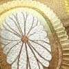 袋帯 慶長菊桐文 西陣織 六通柄 良品 証紙あり フォーマル用 正絹 古典柄 箔 刺繍 金通し 金糸 帯 金・銀_画像4