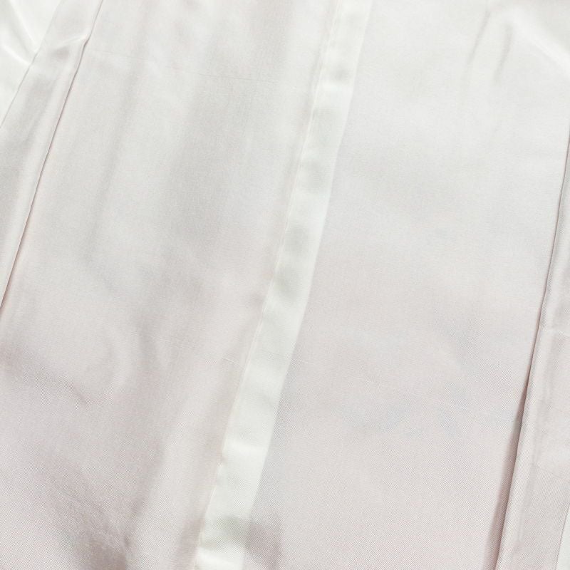 訪問着 美品 縮緬 一つ紋付き 正絹 風景柄 袷仕立て 身丈159.5cm 裄丈69.5cm 箔 金彩 フォーマル 着物 ピンク_画像19