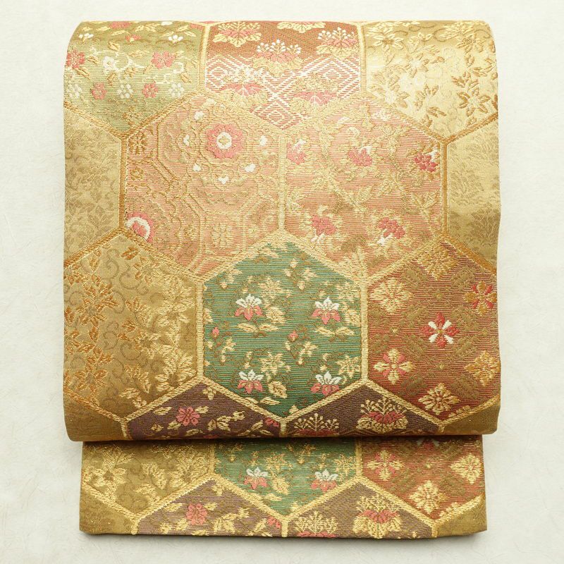 袋帯 六通柄 良品 フォーマル用 正絹 風景柄 箔 金糸 帯 金・銀 | 六通 袋帯 六通柄 良品 フォーマル用 正絹 風景柄 箔 金糸 帯 金・銀 | 六通