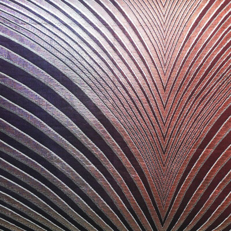 袋帯 全通柄 正絹 幾何学柄・抽象柄 金通し 金糸 銀糸 帯 踊り用 多色使い_画像2