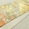 袋帯 服部織物 六通柄 フォーマル用 正絹 木の葉・植物柄 箔 金糸 帯 金・銀_画像7
