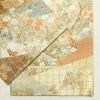 袋帯 服部織物 六通柄 フォーマル用 正絹 木の葉・植物柄 箔 金糸 帯 金・銀_画像9